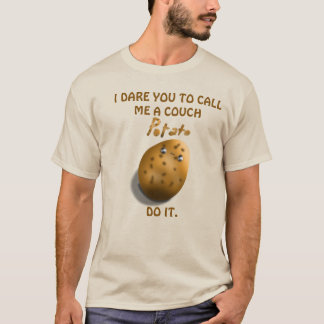 Camiseta Eu Desafio Você a Me Chamar de Batata de Sofá Dive