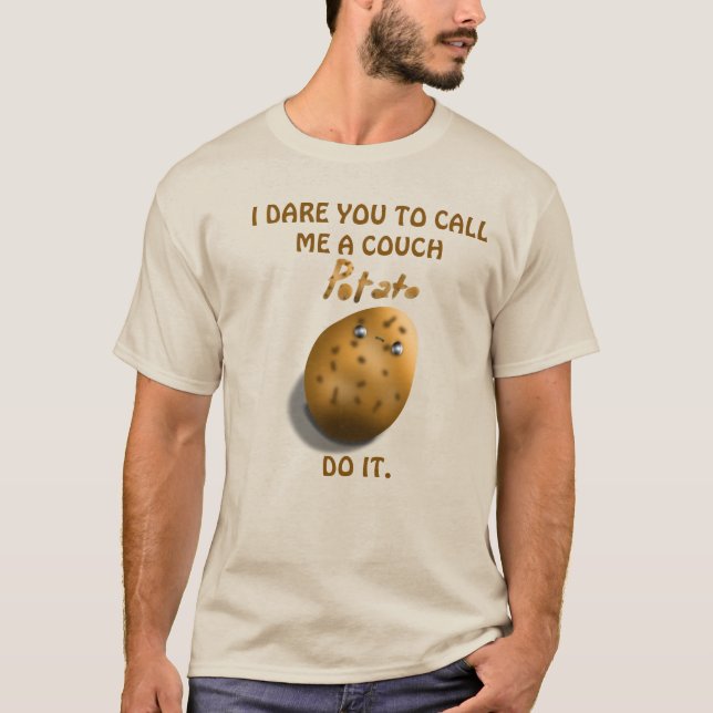 Camiseta Eu Desafio Você a Me Chamar de Batata de Sofá Dive (Frente)