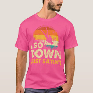 Camiseta Eu Desço Instrutor De Mergulho De Mergulhador Subm