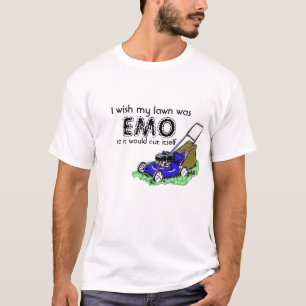 Camiseta Eu desejo que meu gramado era, EMO, assim que