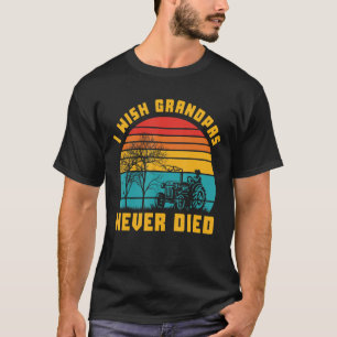 Camiseta Eu Desejo Que Os Avós Nunca Morram Engraçado Retro