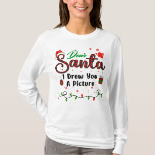 Camiseta Eu Desenhei Para Você Uma Imagem De Natal Querido
