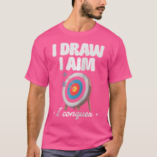 Camiseta Eu Desenho Eu Aponto Eu Conquisto Alvo de Arco e F