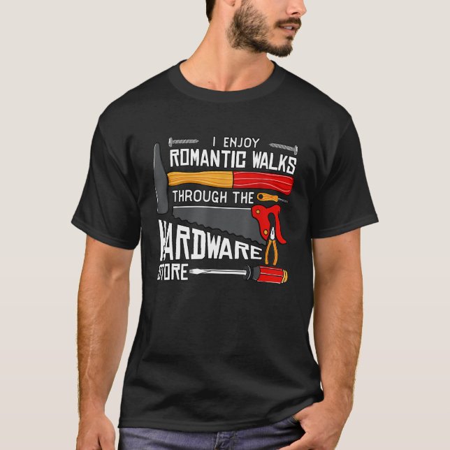 Camiseta Eu Desfruto De Caminhos Românticos Através Da Loja (Frente)