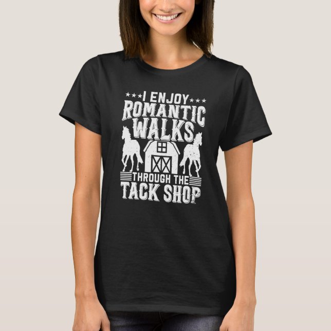 Camiseta Eu Desfruto de Passeios Românticos Através do Cava (Frente)