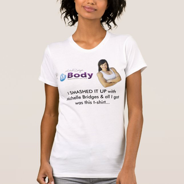 Camiseta EU DESPEDACEI-O ACIMA com Michelle construo uma (Frente)