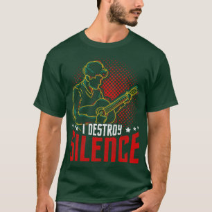 Camiseta Eu Destruo o guitarra-presente do guitarrista do s