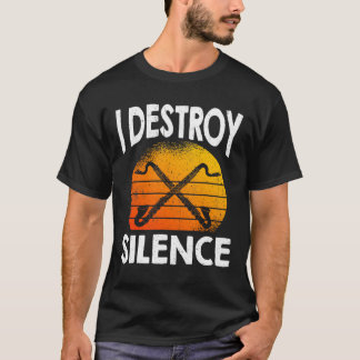 Camiseta Eu Destruo o silêncio e o Clarinetista