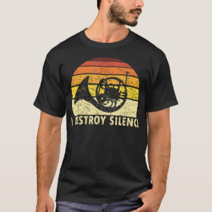 Camiseta Eu Destruo o silêncio retro o jogador francês do c