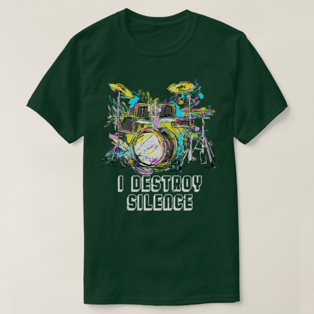 Camiseta Eu Destruo os tambores de silêncio (Frente do Design)