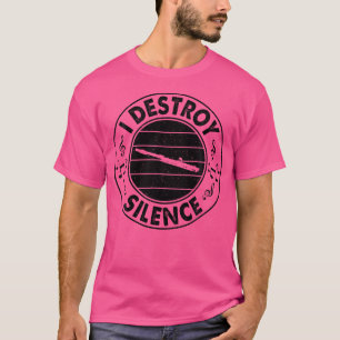 Camiseta Eu Destruo Silêncio Músicos de Flauta