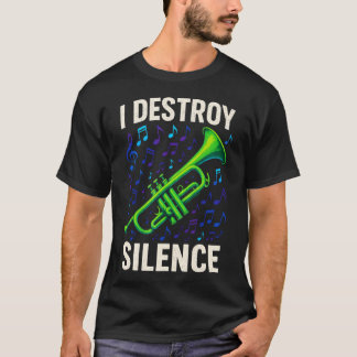 Camiseta Eu Destruo Silêncio - Saxofonista Música