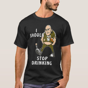 CAMISETA EU DEVERIA PARAR O BEBENDO BEBENDO