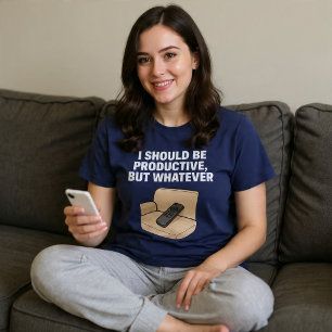 Camiseta Eu Deveria Ser Produtivo, Mas Tanto Faz