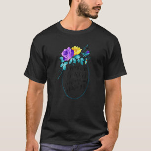 Camiseta Eu Devo Ter Flores Aquarelas Purple Floral 1