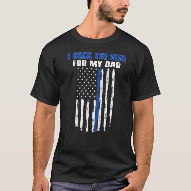 Camiseta Eu devolvo o azul para o meu Pai, orgulhoso polici (Frente)