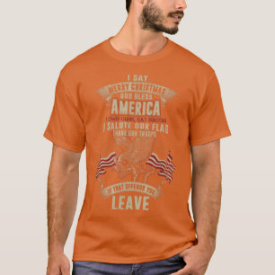 Camiseta Eu digo alegre natal América Deus abençoe
