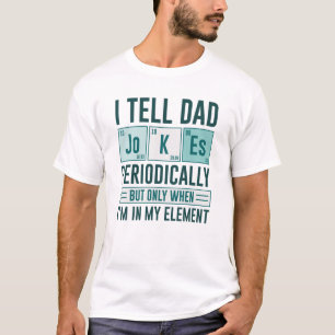 Camiseta Eu Digo Às Piadas Pais Periodicamente