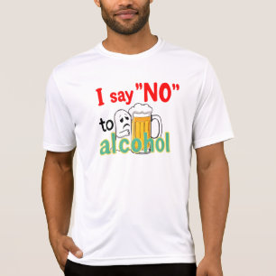 Camiseta Eu digo "NÃO" ao álcool