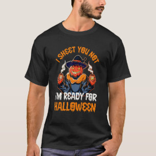 Camiseta Eu digo que não estou pronta para o Halloween Pump