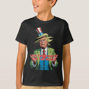 Camiseta Eu Dirijo O País E O Mundo Engraçado Trump
