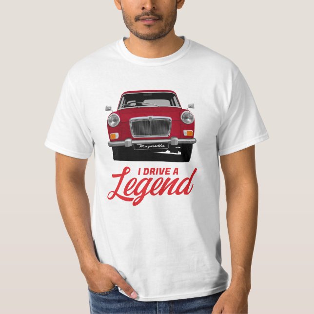 Camiseta Eu dirijo uma lenda - MG Magnette em 18 cores (Frente)