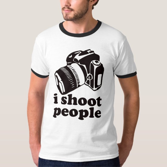 Camiseta Eu disparo em pessoas! (Frente)