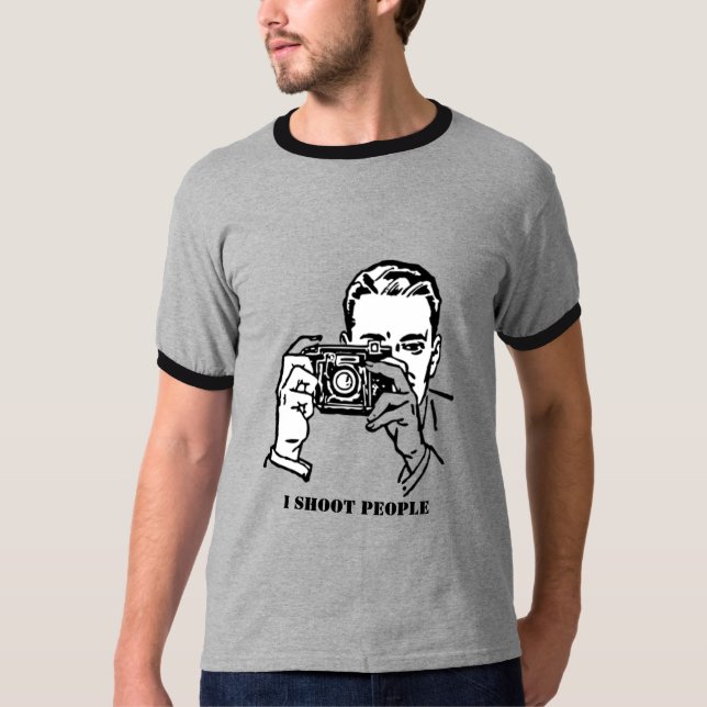 Camiseta Eu disparo em pessoas (Frente)