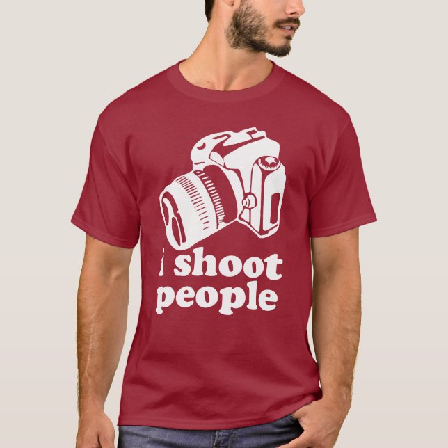 Camiseta Eu disparo em pessoas! (Frente)