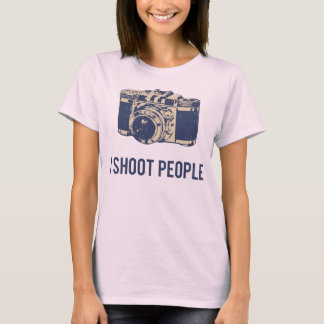 Camiseta Eu disparo em pessoas da câmera da fotografia