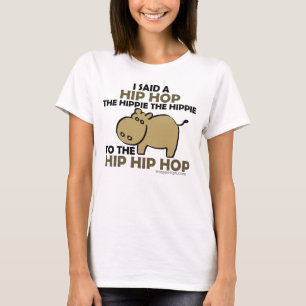 Camiseta Eu disse o hipopótamo do Hippie de Hip Hop