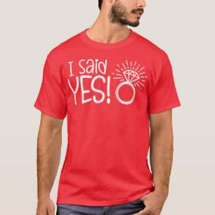 Camiseta Eu Disse Sim Festa de Noivado Noivo Casamento Noiv