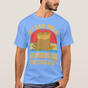 Camiseta Eu Disse Trigo Engraçado Farmante Trator Graph