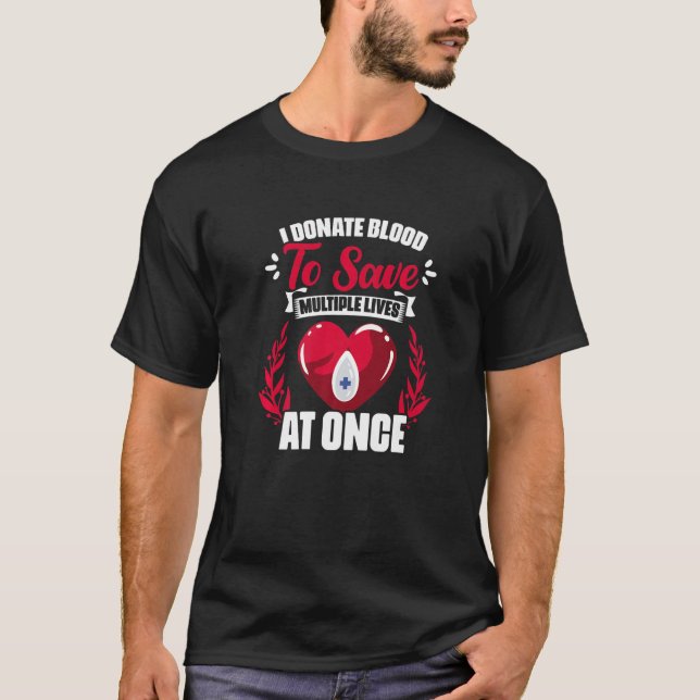 Camiseta Eu Doo Sangue Flebotomista Doação Sanguínea (Frente)