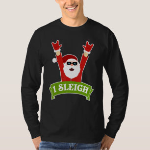 CAMISETA EU DORMO, ROCK N ROLL ENGRAÇADO NATAL XMAS DORMIR