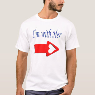 Camiseta Eu dos homens "sou com seu" t-shirt