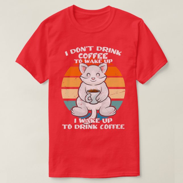 Camiseta Eu Dou Café 27t Para Acordar Cães Cafés (Frente do Design)