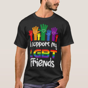 Camiseta Eu dou suporte ao Hetero Orgulho gay LGBT para os