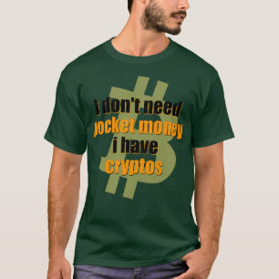 Camiseta Eu dox27t preciso de dinheiro de pockey que eu ten