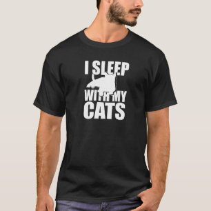 Camiseta Eu Durmo Com Meu Amante de os animais De Gatos Pro