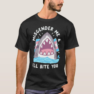 Camiseta Eu e eu vamos morder o orgulho LGBT de Tubarões Tr