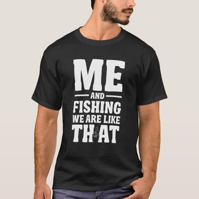 Camiseta Eu e o Design de Pesca - Pescadores e Pescadora (Frente)