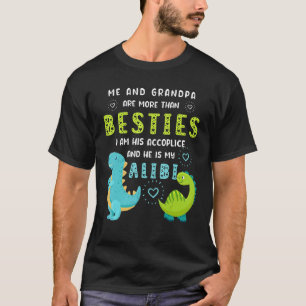 Camiseta Eu e o vovô somos mais do que Besties. Ele é meu A