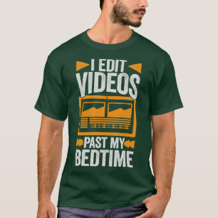 Camiseta Eu Editar Vídeos Passando Meu Editor de Vídeo De H