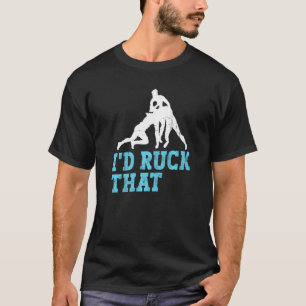 Camiseta Eu Empurraria Esse Trocadilho Por Um Fã De Rugby