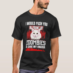 Camiseta Eu Empurraria Você Na Frente De Zumbis Para Salvar