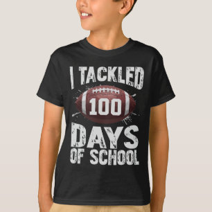 Camiseta Eu Encontrei 100 Dias Na Escola 100º Dia De Futebo