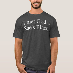 Camiseta Eu Encontrei Deus Ela Preta