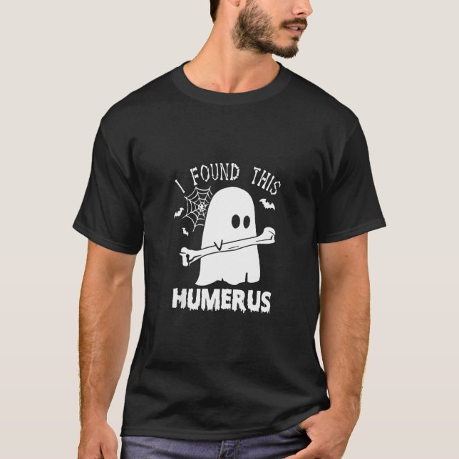 Camiseta Eu Encontrei Este Humero Boo Ghost Halloween Costu (Frente)