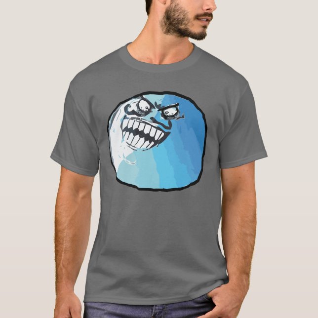 Camiseta Eu encontrei-me cara Meme da raiva (Frente)